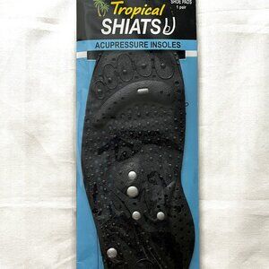 Tropical Shiatsu Acupressure Magnetic Reflexology Insoles 1 Pair NIB
